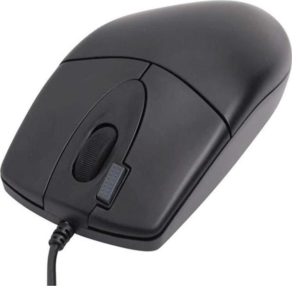 A4 Tech 1000 Dpi 1.5Mt Optik Usb Kablolu Mouse Siyah OP-620D - Image 1