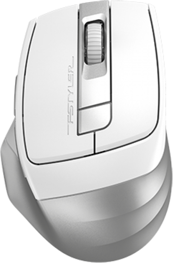 A4 Tech Beyaz Bluetooth + 2.4G Nano Optik 2400Dpi Şarjlı Kablosuz Mouse Fb35C - Image 1