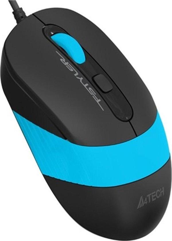 A4 Tech Fstyler Optik 1600 Dpi Usb Kablolu Mouse Mavi FM10 - Image 1