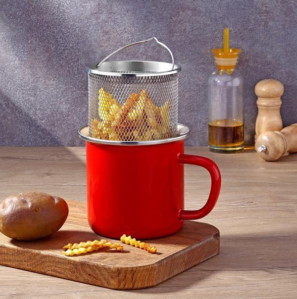 Bonera Emaye Derin Kızartma Tavası - 14cm - Image 1