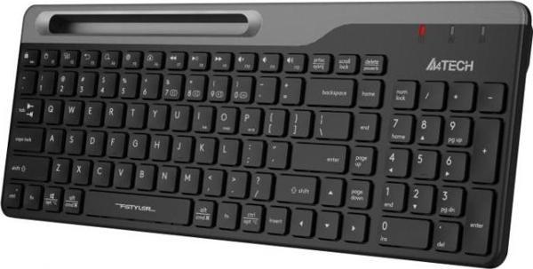 A4 Tech Siyah Bluetooth + 2.4G Nano Fn Multimedya Kablosuz Klavye Fbk25 - Image 1