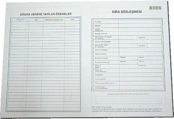 Altınyıldız Kira Kontratı A3 (100 Lü Paket) - Image 1