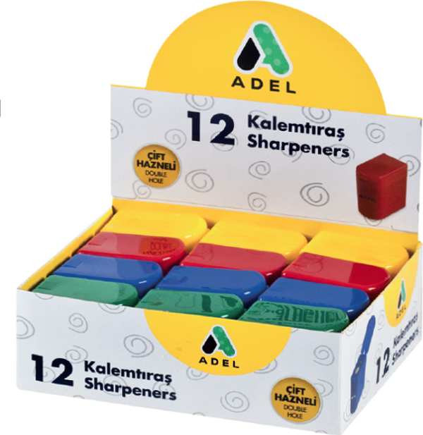 Adel 607 Kalemtıraş 4260607001 (Karışık Renk 1 Adet) - Image 1