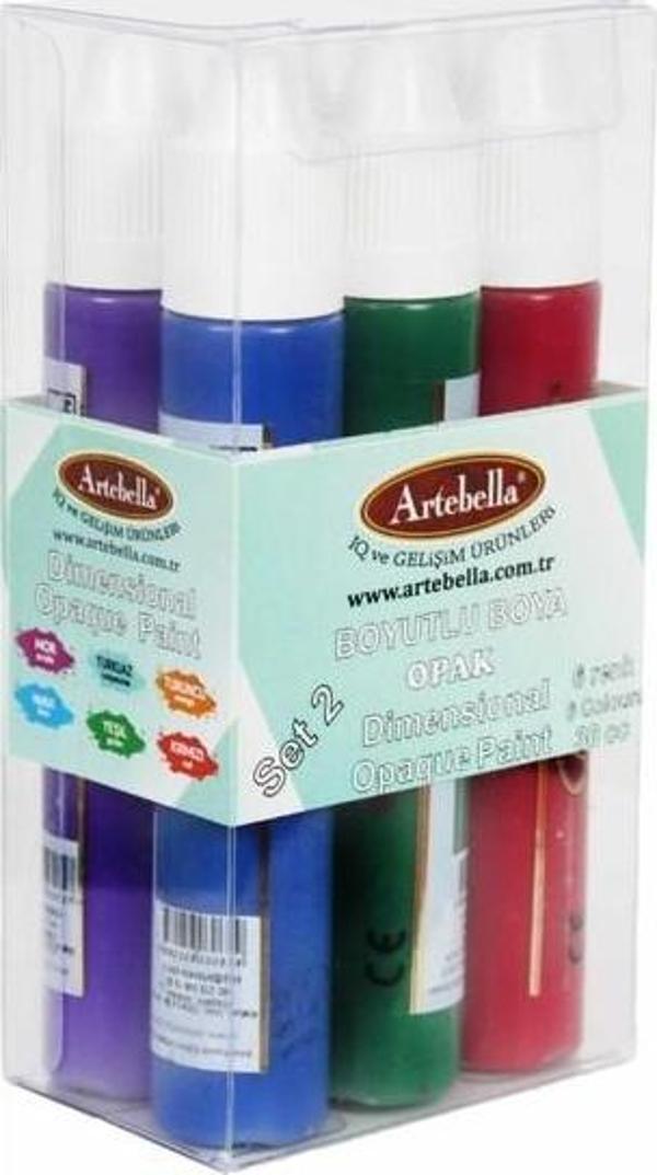 Artebella Boyutlu Boya Opak 6 Lı Set Absbo001 - Image 1
