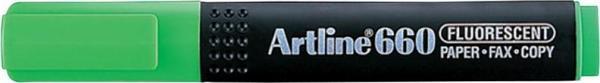Artline Fosforlu Kalem (İşaret Kalemi) Fosforlu Yeşil 660 (12 Li Paket) - Image 1