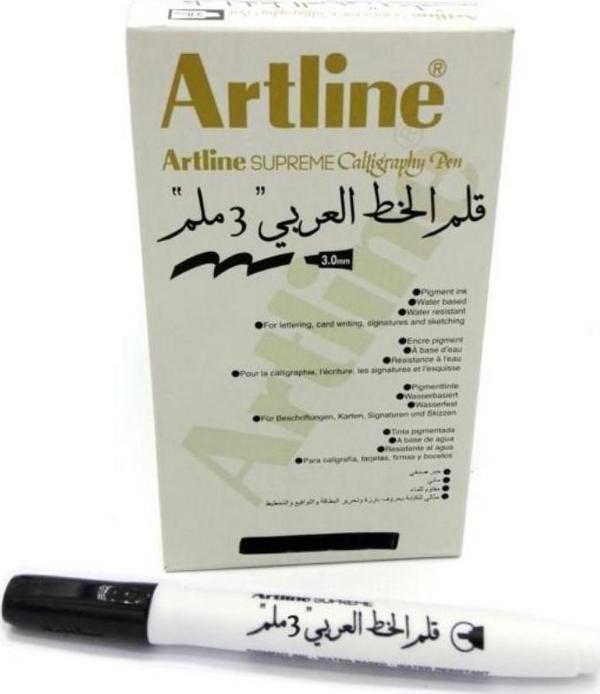 Artline Kaligrafi Kalemi Supreme 3.0 Arabic 3.0 Mm Siyah 243 (12 Li Paket) - Image 1