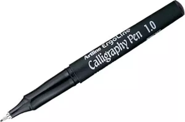 Artline Kaligrafi Kalemi Supreme Calligraphy Pen 1.0 Siyah (12 Li Paket) - Image 1