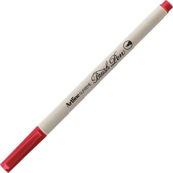 Artline Supreme Fırça Uçlu Markör Kalem Kırmızı LV-A-EPFS-F (12 Li Paket) - Image 1