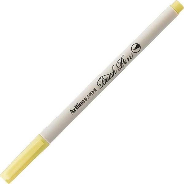 Artline Supreme İnce Fırça Uçlu Markör Kalem Açık Sarı Lv-A-Epfs-F L.Yellow LV-A-EPFS-F (12 Li Paket) - Image 1