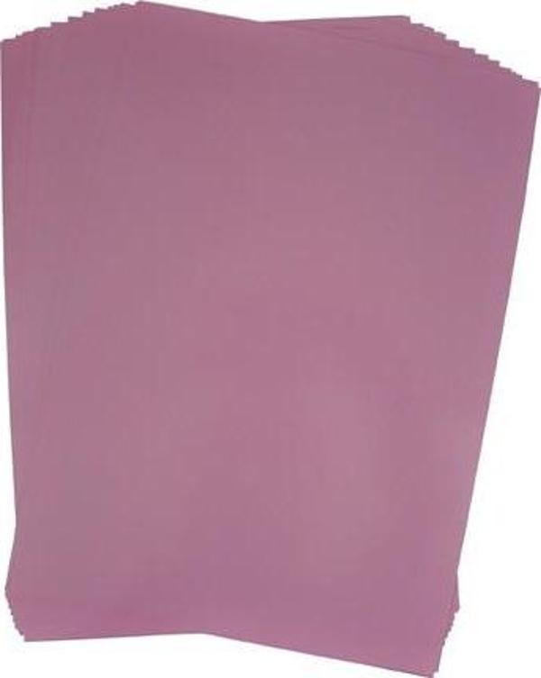 Bafix A4 Elişi Kağıdı 20 Li (20 Sayfa) 80 Gr Tek Renk (Arkası Beyaz) Pembe - Image 1