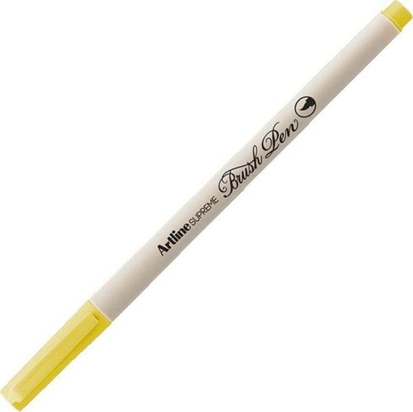 Artline Supreme İnce Fırça Uçlu Markör Kalem Fosforlu Sarı Lv-A-Epfs-F Flo Yellow LV-A-EPFS-F (12 Li Paket) - Image 1