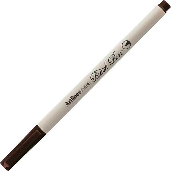 Artline Supreme İnce Fırça Uçlu Markör Kalem Koyu Kahve Lv-A-Epfs-F D.Brown LV-A-EPFS-F (12 Li Paket) - Image 1