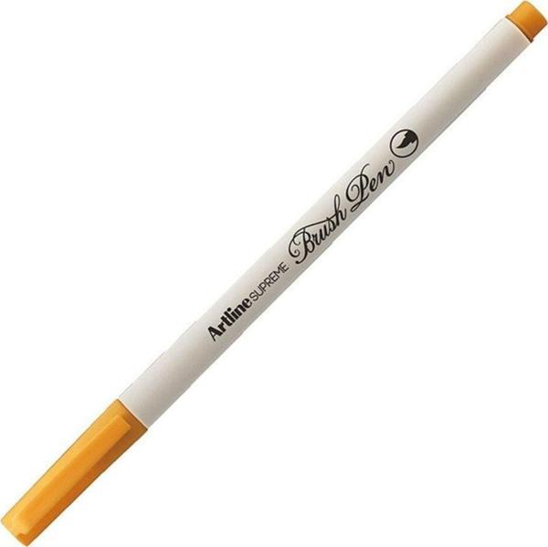 Artline Supreme İnce Fırça Uçlu Markör Kalem Krom Sarı Lv-A-Epfs-F C.Yellow LV-A-EPFS-F (12 Li Paket) - Image 1