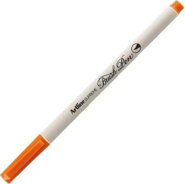 Artline Supreme İnce Fırça Uçlu Markör Kalem Turuncu Lv-A-Epfs-F Orange LV-A-EPFS-F (12 Li Paket) - Image 1