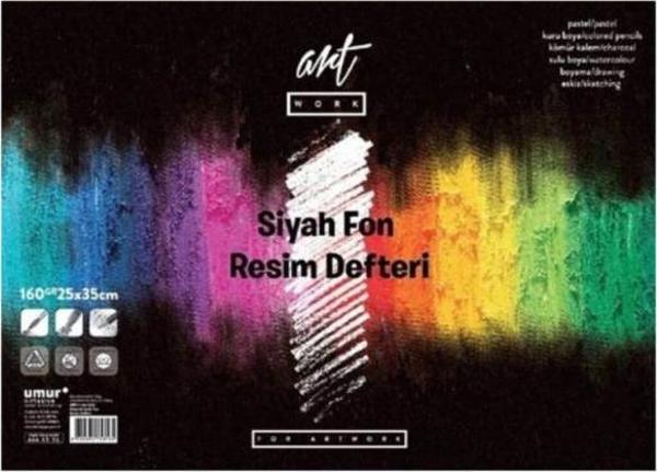 Artwork Siyah Resim Derfteri 160 Gram 16 Yaprak 25x35Cm ART-S-160-2535 - Image 1