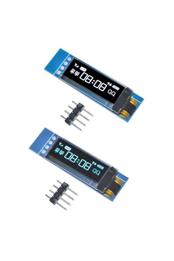 Rodevino 0.91 Inch Oled Ekran I2C 128×32 Ssd1306 – Ince Mini Display Mavi Arduino - Image 1