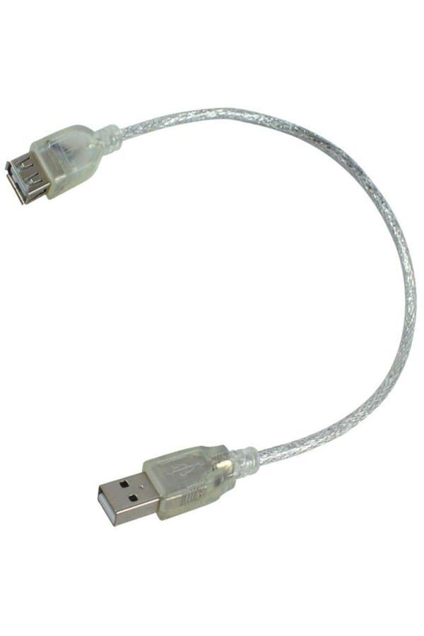 Rodevino Usb Uzatma Kablosu 50 Cm Şeffaf Usb 2.0 Uzatma Kablo - Image 1