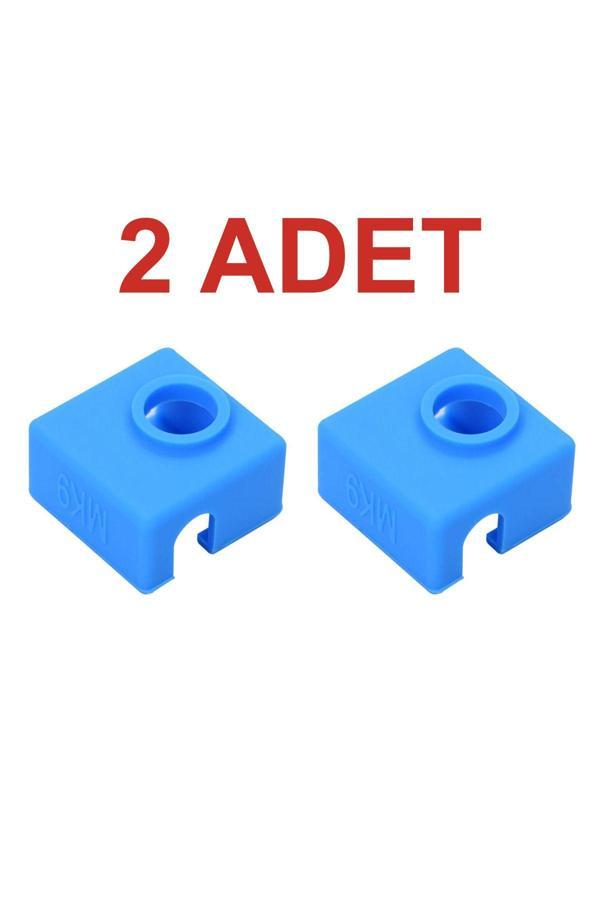 Rodevino 2 Adet 3D Yazıcı E3D-V6 Mk8 / Mk9 Alüminyum Isıtıcı Blok Silikon Kılıfı - Mavi - Image 1