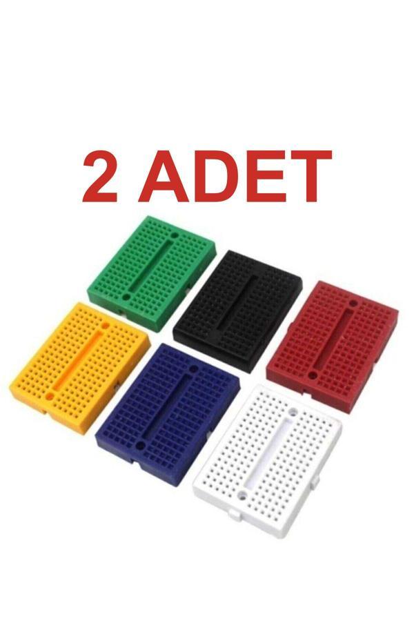 Rodevino 2 Adet Mini Breadboard 170 Pin – Prototip Devre Tahtası Karışık Renk - Image 1