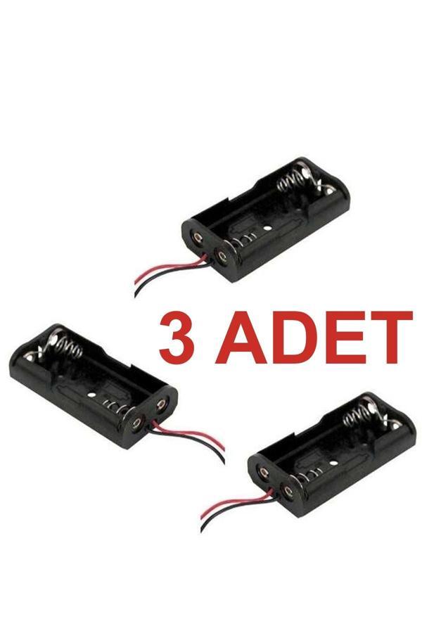 Rodevino 3 Adet 2Li Aa Pil Yuvası Kablolu Battery Holder Switch’Siz - Image 1