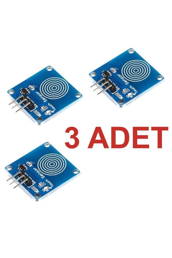 Rodevino 3 Adet Ttp223B Kapasitif Dokunmatik Sensör Modül Kartı– Touch Sensor Arduino - Image 1