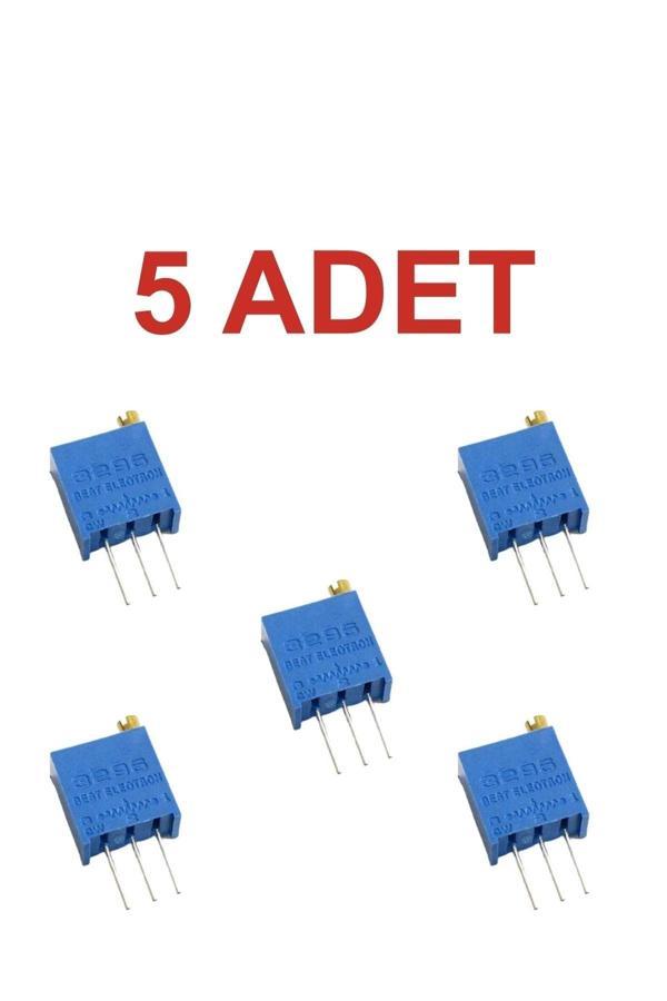 Rodevino 5 Adet 10K Trimpot Mavi Çok Turlu - Image 1