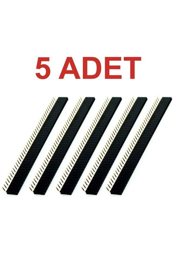 Rodevino 5 Adet 1X40 Dişi Header 90 Derece 2.54Mm Standart Boy 40 Pin - Image 1