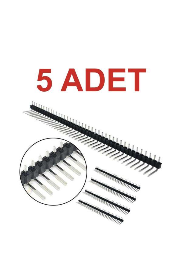 Rodevino 5 Adet 1X40 Erkek Header 90 Derece 40 Pin 2.54Mm Standart Boy - Image 1