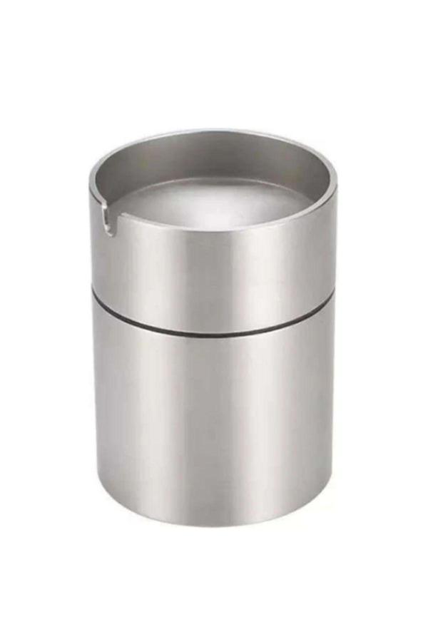 Maxiflow Paslanmaz Gövde Krom Kaplama Dekoratif Çelik Küllük 9 Cm (Garantili) - Image 1
