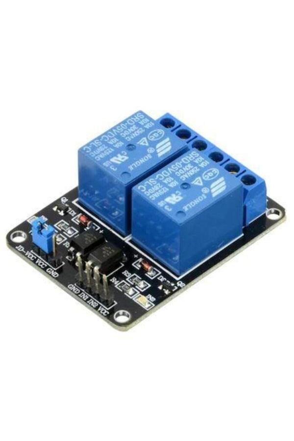 Rodevino 5V 2 Kanal Röle Modülü – Arduino Relay Board Role Kartı - Image 1
