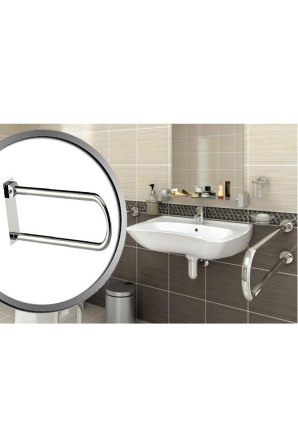 Lamiaseta Dpp Engelli Tutunma Barı Klozet-Lavabo Yanı Mafsallı-Katlanır - Image 1
