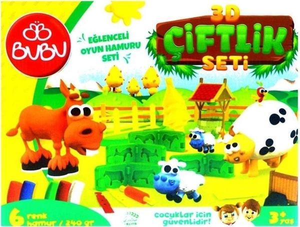 Bu-Bu Oyun Hamuru Seti 3D Çiftlik (L) Bubu-Oh0013 - Image 1