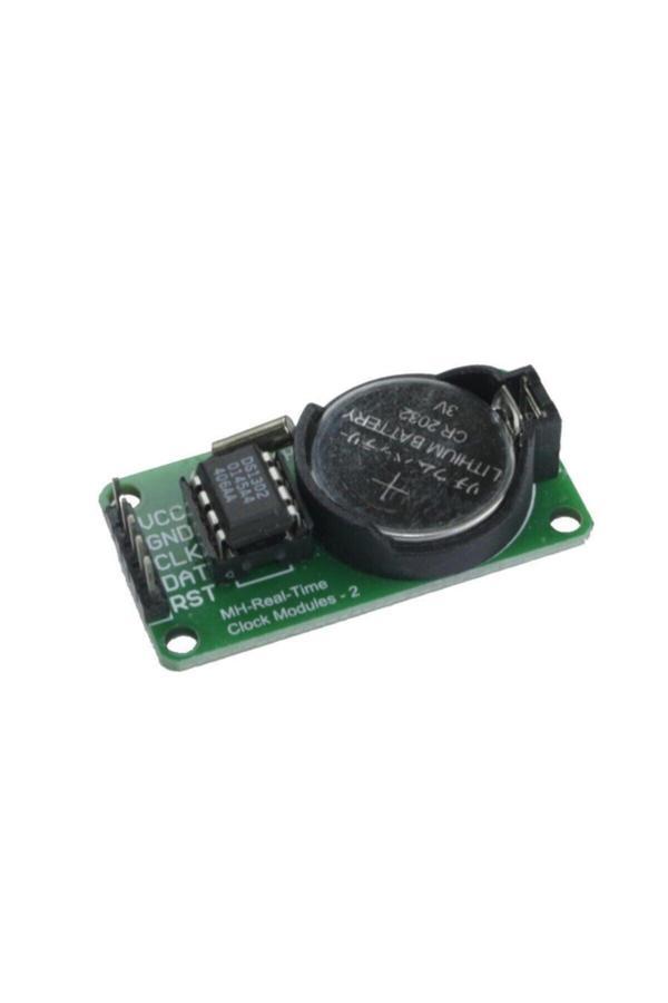 Rodevino Ds1302 Rtc Modül – Gerçek Zamanlı Saat Cr2032 Yuvalı - Pil Dahil Değil - Image 1