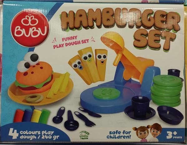 Bu-Bu Oyun Hamuru Seti Hamburger (L) Bubu-Oh0010 - Image 1