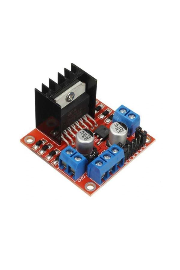 Rodevino L298N Çift Motor Sürücü Kartı - Voltaj Regülatörlü Dc Ve Step Motor - Image 1
