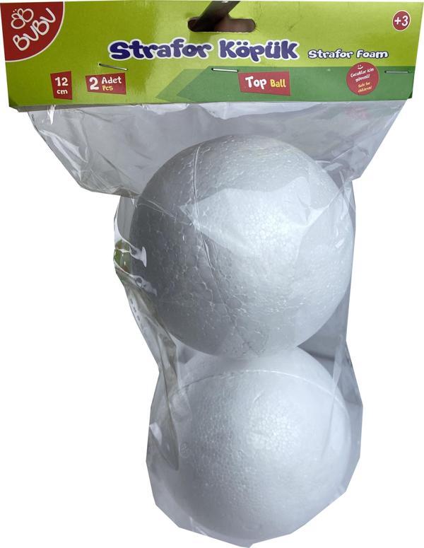 Bu-Bu Strafor Köpük Top 12 Cm BUBU-KP0007 (2 Li Paket) - Image 1