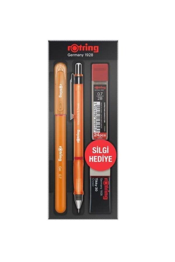 Kolektif Rotring Visuclick Jel Okul Seti 0.7Mm Turuncu - Image 1