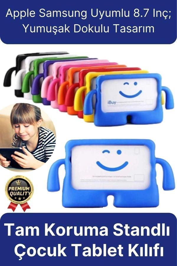 Kids Tutacaklı Apple Samsung Uyumlu 8.7 Inç Eğlenceli Karakterli Standlı Çocuk Tablet Kılıfı - Image 1
