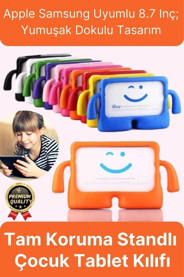 Kids Tutacaklı Apple Samsung Uyumlu 8.7 Inç Eğlenceli Karakterli Standlı Çocuk Tablet Kılıfı - Image 1