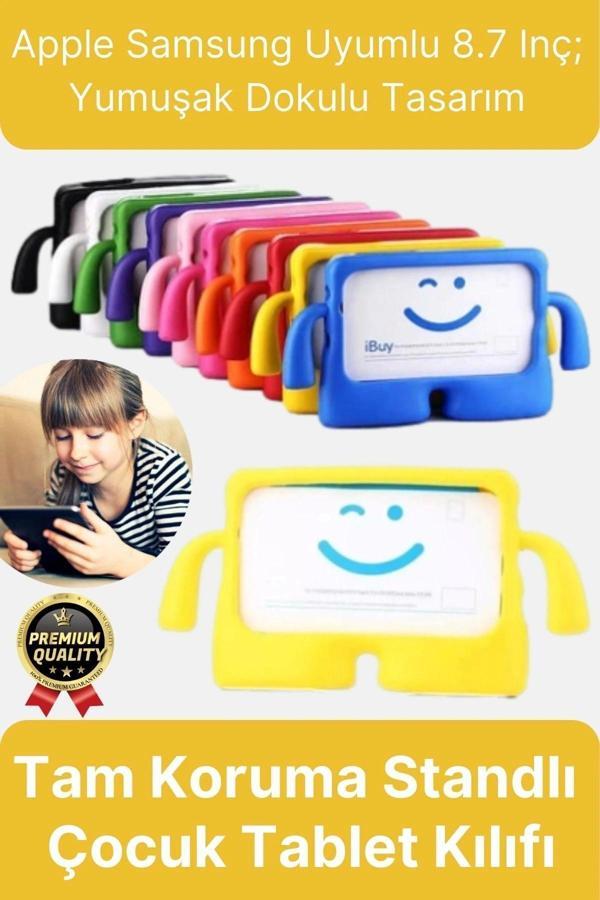 Kids Tutacaklı Apple Samsung Uyumlu 8.7 Inç Eğlenceli Karakterli Standlı Çocuk Tablet Kılıfı - Image 1