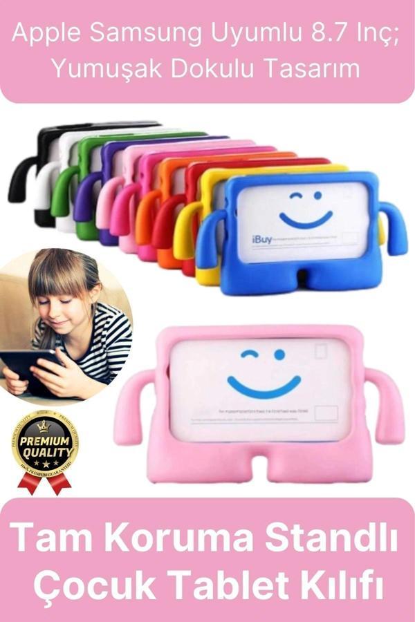 Kids Tutacaklı Apple Samsung Uyumlu 8.7 Inç Eğlenceli Karakterli Standlı Çocuk Tablet Kılıfı - Image 1