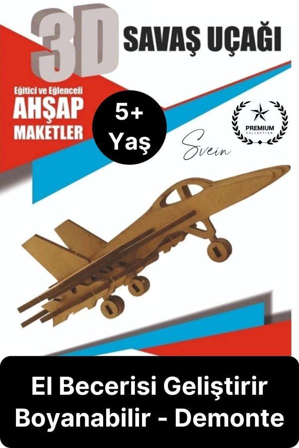 Özel Üretim 3 Boyutlu Minyatür Ham Ahşap Maket Boyanabilir Eğitici Öğretici Motor Beceri Hobi Oyun - Image 1