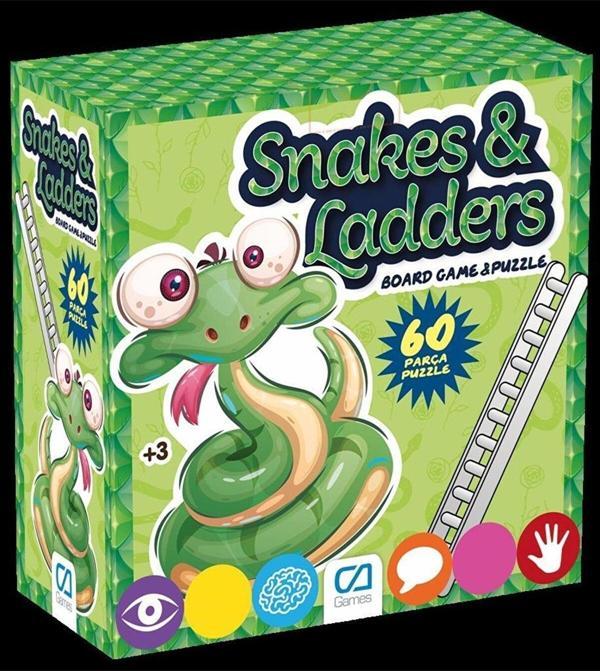 Ca Games Snakes - Ladders Kutu Oyunu 60 Parça 153.01.353 - Image 1