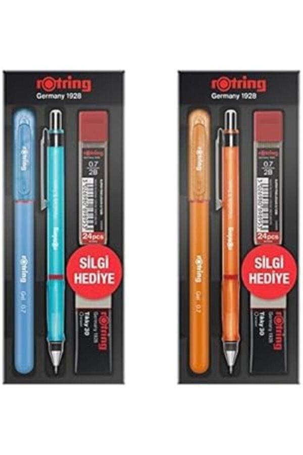 Nzm Ticaret Rotring Visuclick Jel Okul Seti (Mavi Turuncu, 2X0.7Mm) - Image 1