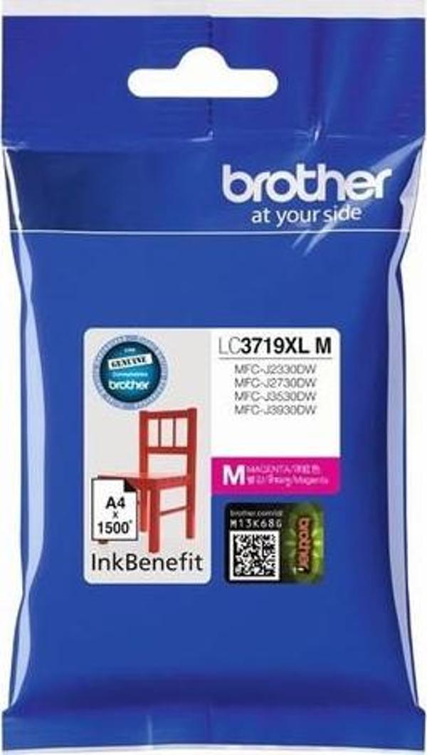 Brother Lc3719Xlm Magenta Kırmızı 1.500 Sayfa Kartuş Mfc-J3930Dw - Image 1