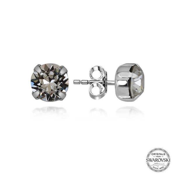 Swarovski Crystal Taşlı Gümüş Çivili Kadın Küpe  SL5512 - Image 1