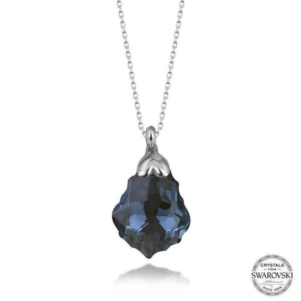 Swarovski Crystal Taşlı Gümüş Kadın Kolye  SL5506 - Image 1