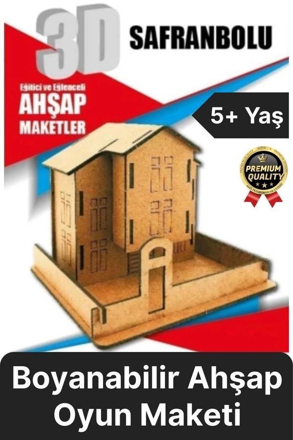 Premium Çocuk Eğitici Öğretici Zeka Geliştirici Boyanabilir 3 Boyutlu Demonte Ahşap Oyun Maketi - Image 1