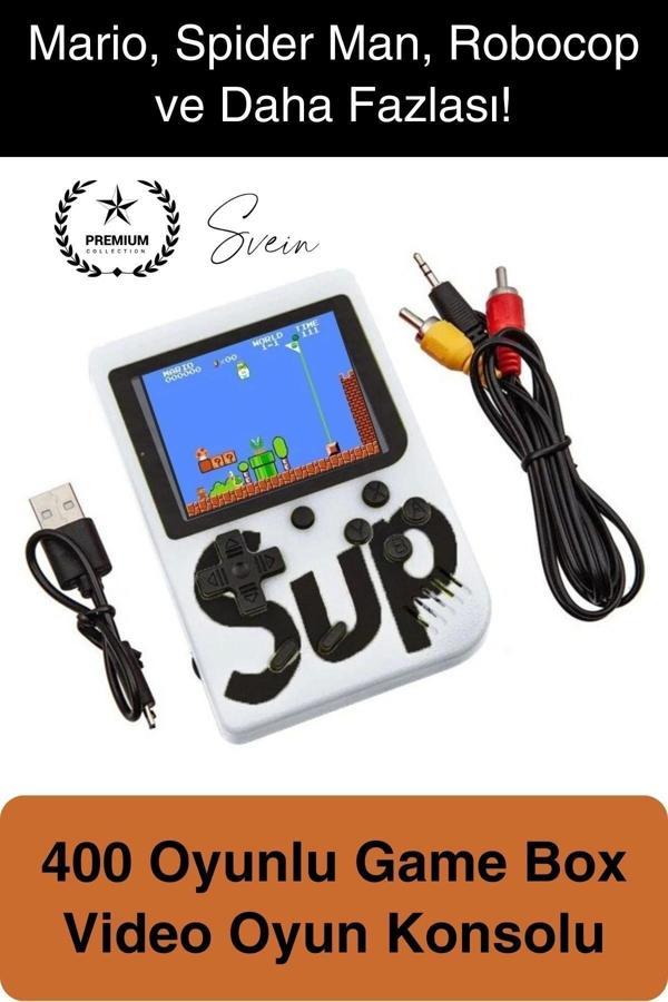 Sup 400 Taşınabilir Mini 2 in 1 GameBoy Oyun Konsolu Retro Nostaljik Atmosfer Atari Video Çocuk - Image 1