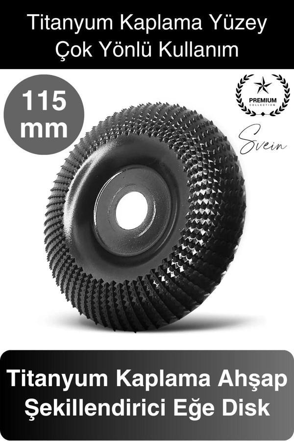 Titanyum 115 mm Törpüleme Oyma Eğe Diski Ahşap Taşlama Makine Uyumlu Kesici Oyuk Açma Testeresi - Image 1